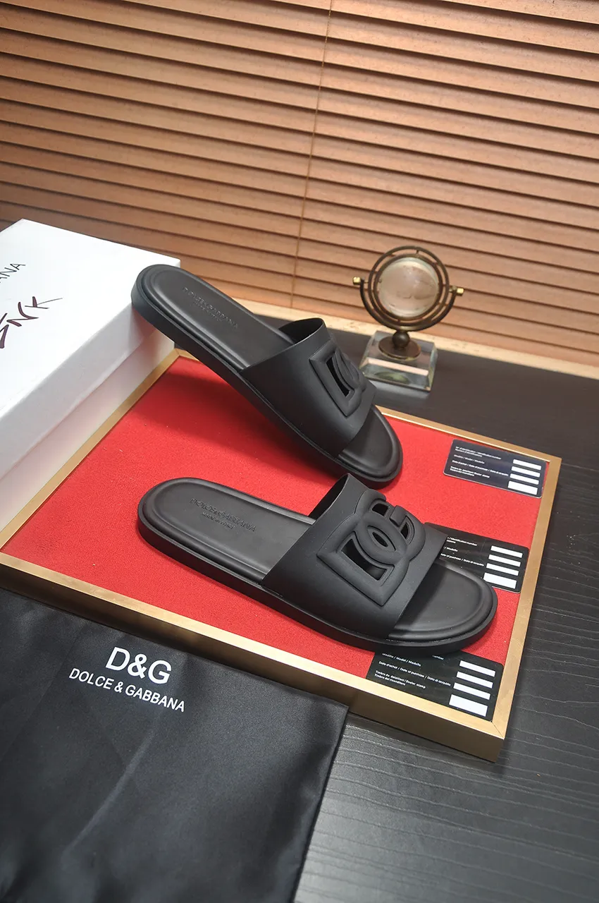 Men's shoes 💰280 [D&G] High-end quality Product trademark: DG "Dolce & Gabban*" slippers, Product material: Imported cowhide upper, original air cushion outsole, regular size: 38-45